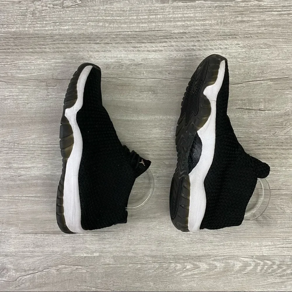 Nike Air Jordan Future OREO 656503 010 Black White Gold Wooven Mesh XI 11 8